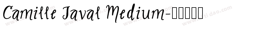 Camille Javal Medium字体转换